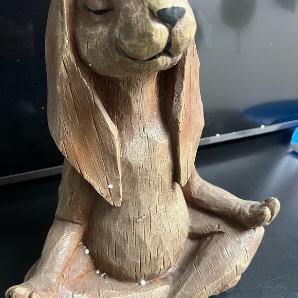 Yoga Bunny Statue - Picture 3 of 7